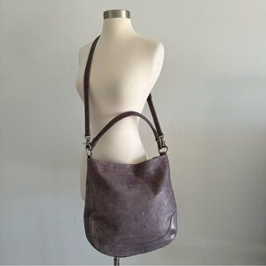 New Frye Melissa Leather Bag  Dusty Lilac Large